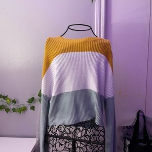 Hollister Cropped striped sweater